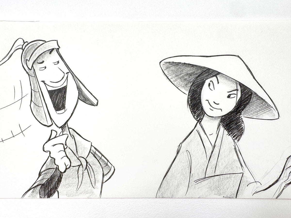 Mulan Original Production Storyboard Animation Art (Walt Disney, 1998). For sale on FLIP Gallery