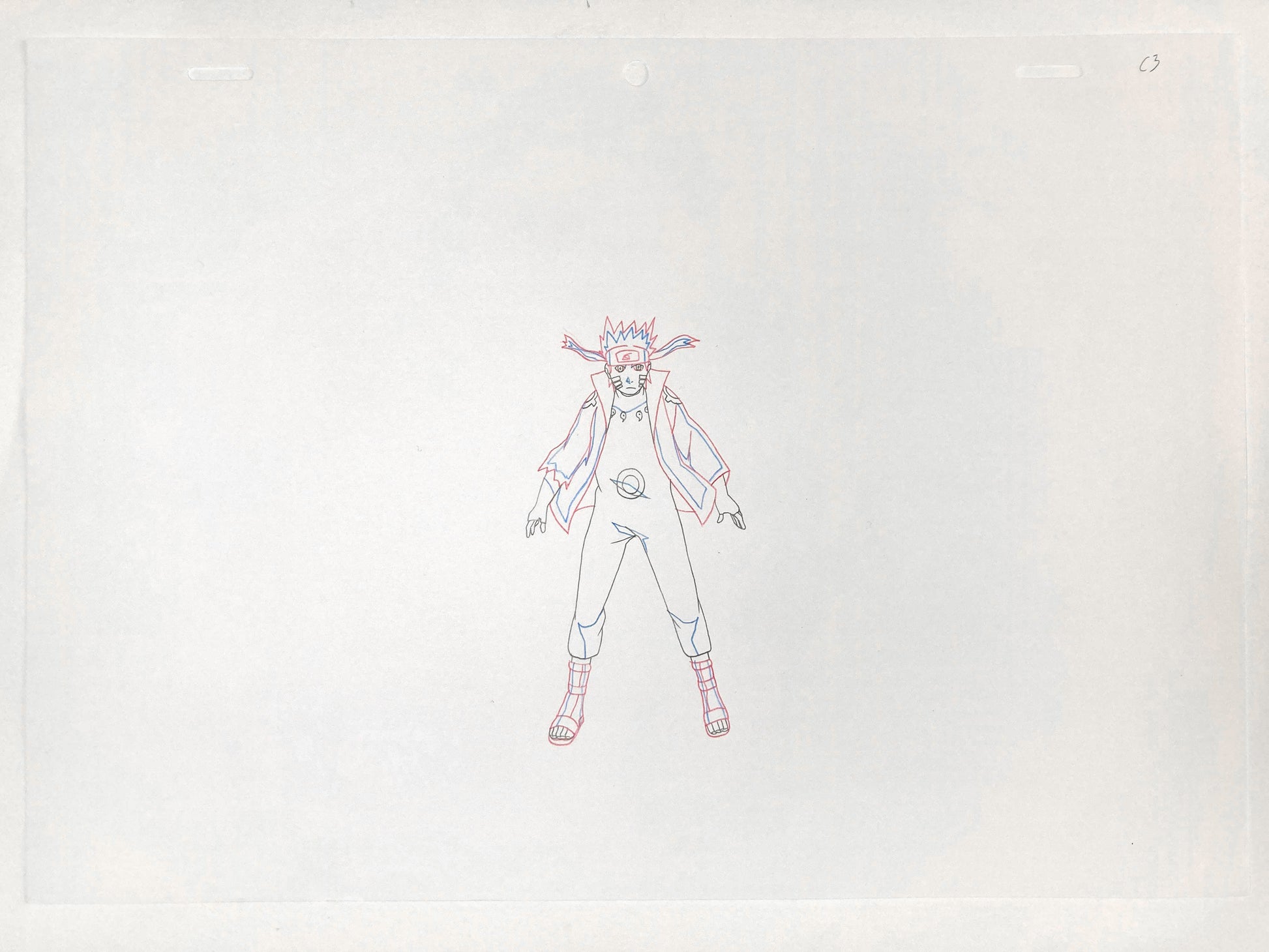 Naruto Shippuden Original Production Used Animation Art Drawing from the serie. For sale on FLIP Gallery