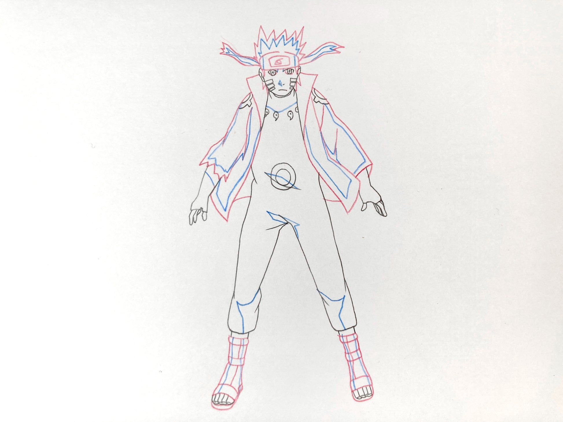 Naruto Shippuden Original Production Used Animation Art Drawing from the serie. For sale on FLIP Gallery