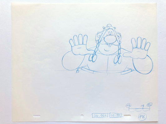 Original Animation Art from Asterix and Obelix