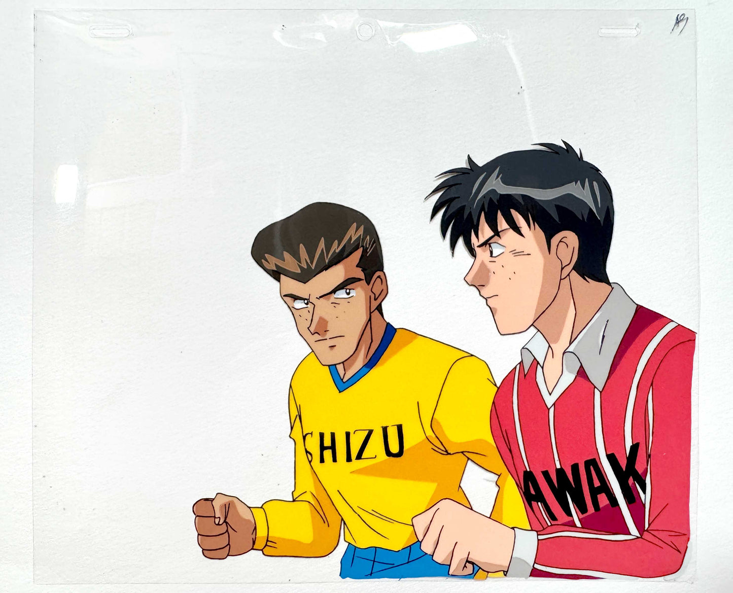 Offside Soccer : Original Animation Production Art Cel and Matching Drawing (1990’s). For sale on FLIP Gallery