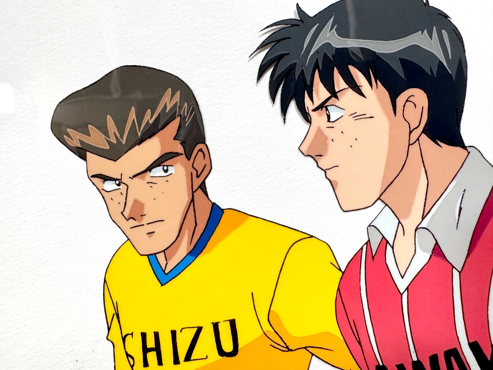 Offside Soccer : Original Animation Production Art Cel and Matching Drawing (1990’s). For sale on FLIP Gallery