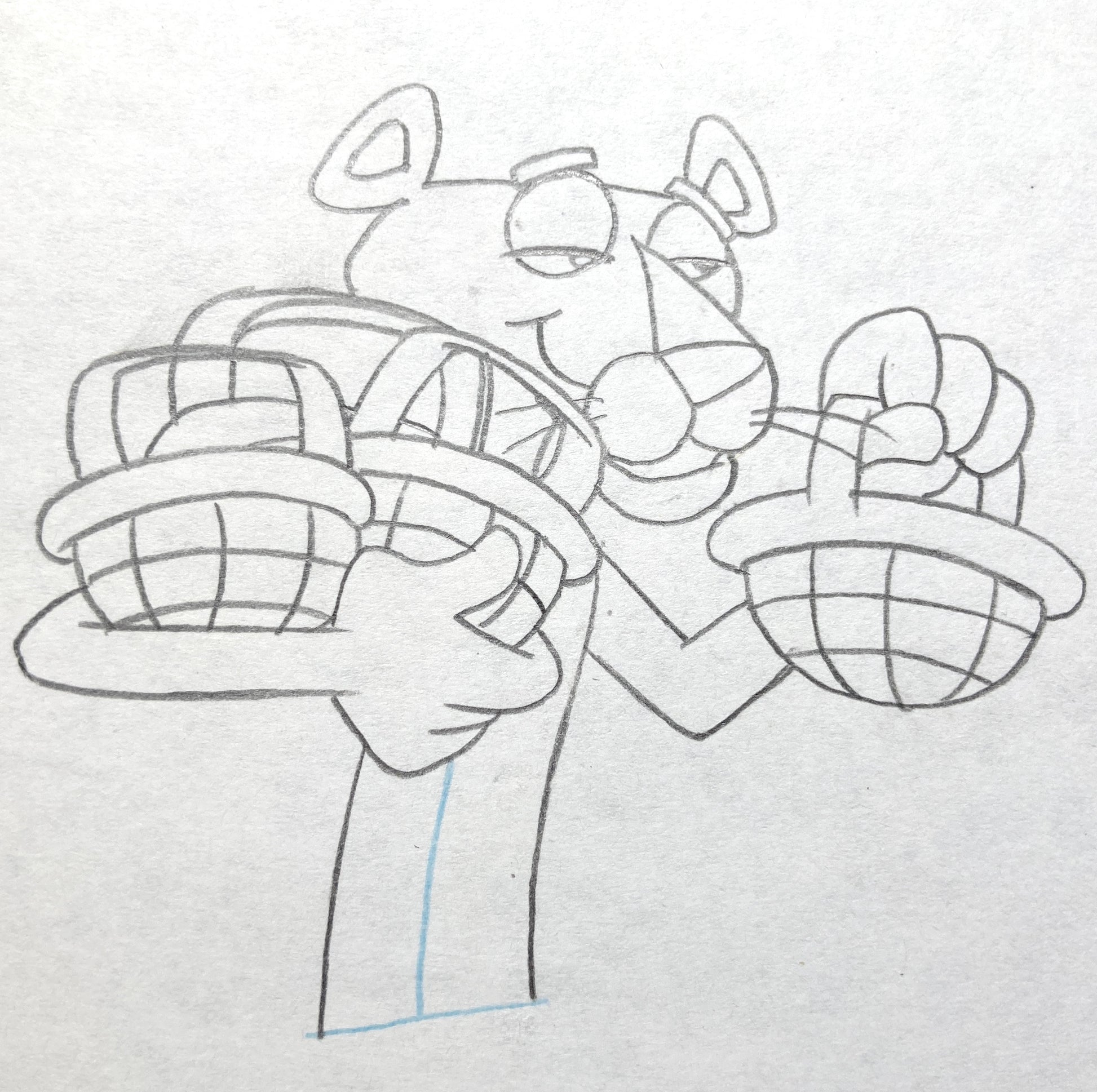 Original Production Used Animation Drawing of The Pink Panther (From the 80's). For sale on FLIP Gallery