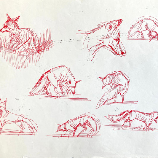Original research of Richard Bazley. Animator for Disney (Pocahontas, Tarzan, Hercules…) For sale on FLIP Gallery
