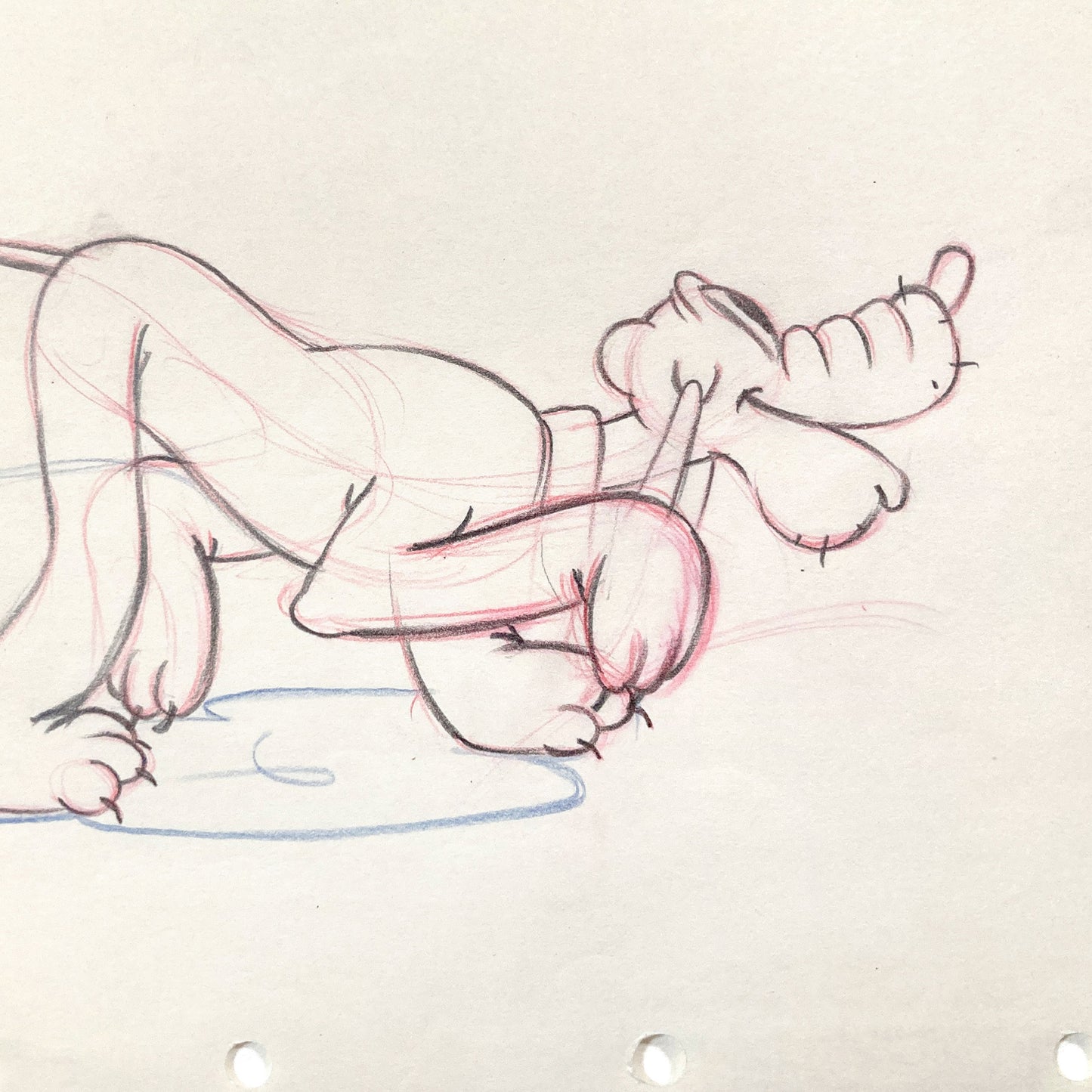 Society Dog Show : Original Pluto Animation Production Drawing (Walt Disney, 1939). For sale on FLIP Gallery