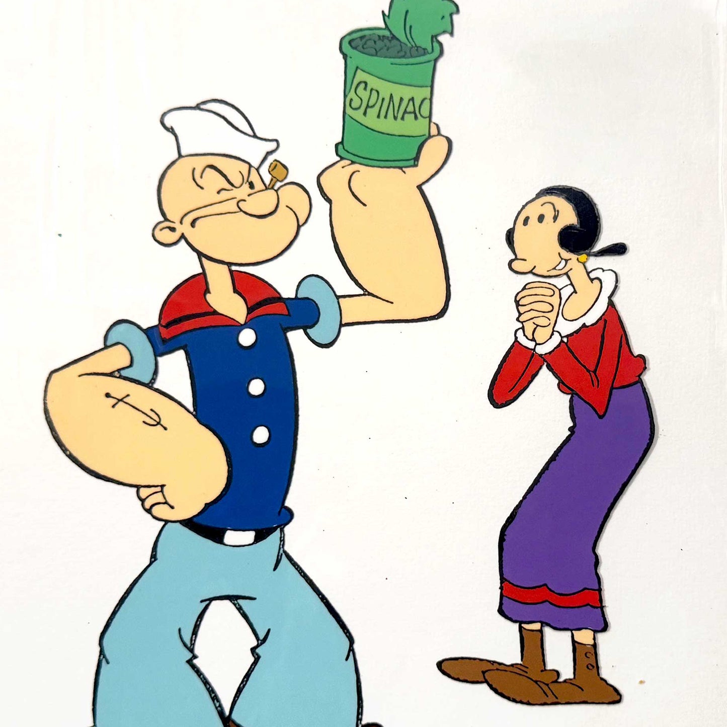 All New Popeye Hour : RARE - POPEYE Original Publicity Cel (Hanna-Barbera, c. 1978 - 1984). For sale on FLIP Gallery