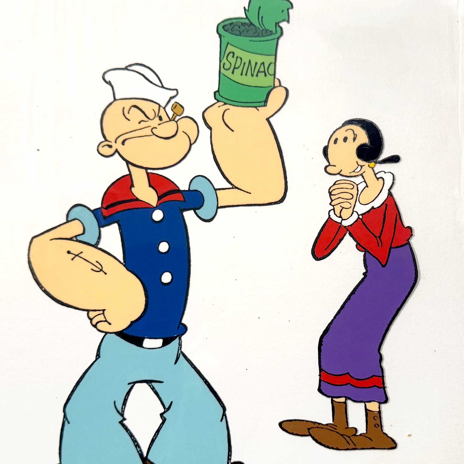 All New Popeye Hour : RARE - POPEYE Original Publicity Cel (Hanna-Barbera, c. 1978 - 1984). For sale on FLIP Gallery