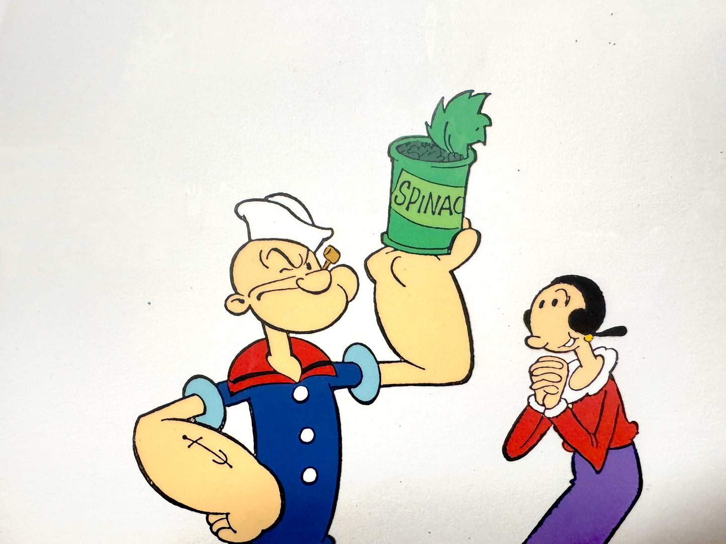 All New Popeye Hour : RARE - POPEYE Original Publicity Cel (Hanna-Barbera, c. 1978 - 1984). For sale on FLIP Gallery