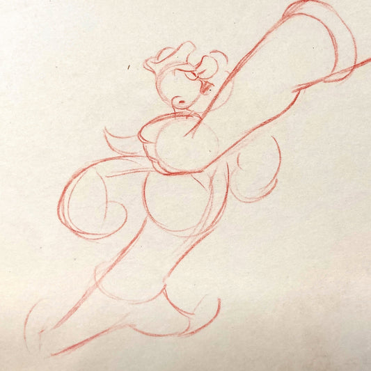 POPEYE : Vintage Original Animation Drawing from Fleischer Studios (1933–1942). For sale on FLIP Gallery