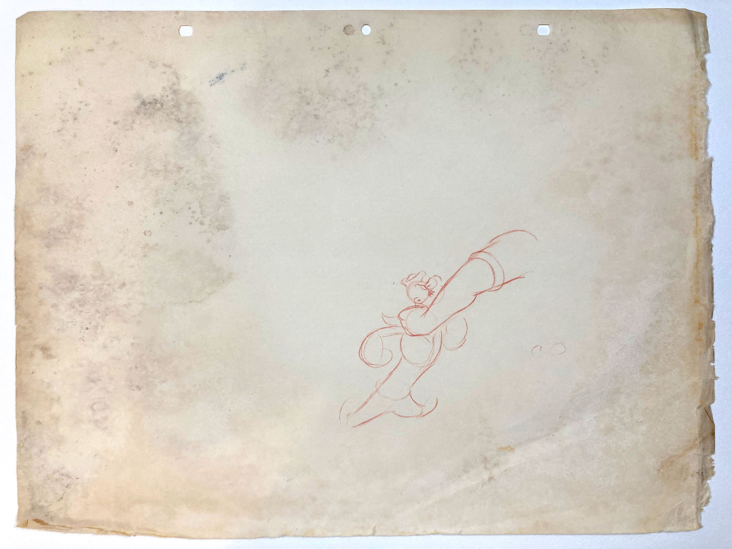 POPEYE : Vintage Original Animation Drawing from Fleischer Studios (1933–1942). For sale on FLIP Gallery