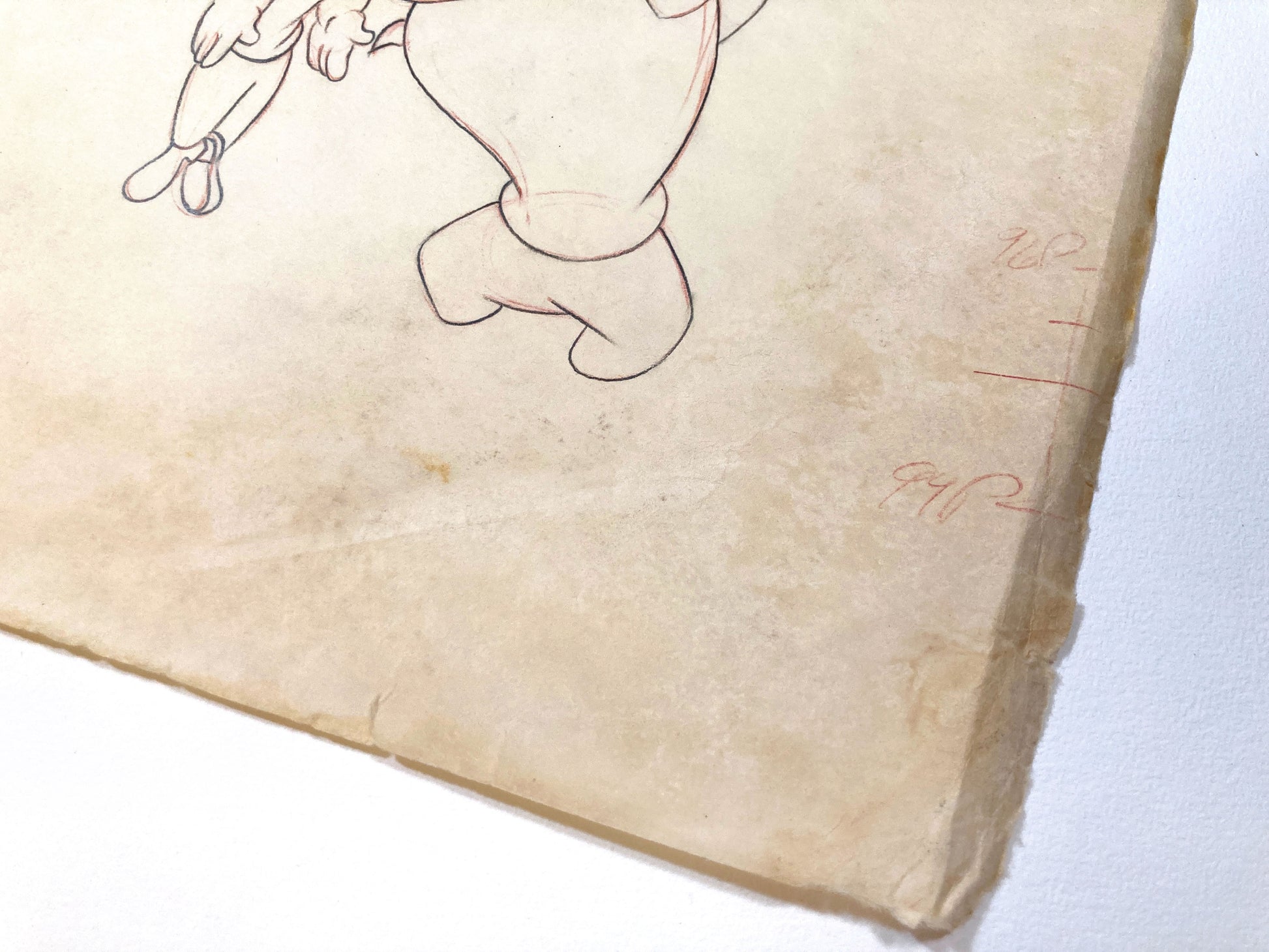 POPEYE Vintage Original Animation Drawing from Fleischer Studios (1933–1942). For sale on FLIP Gallery