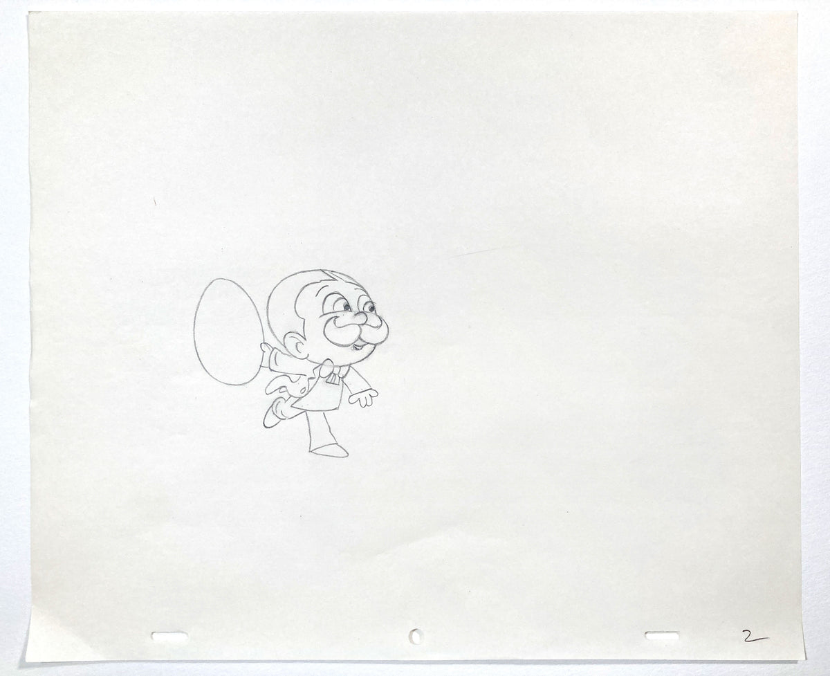 PRINGLES Original Vintage Commercial Animation Art Drawing (1970s). For sale on FLIP Gallery