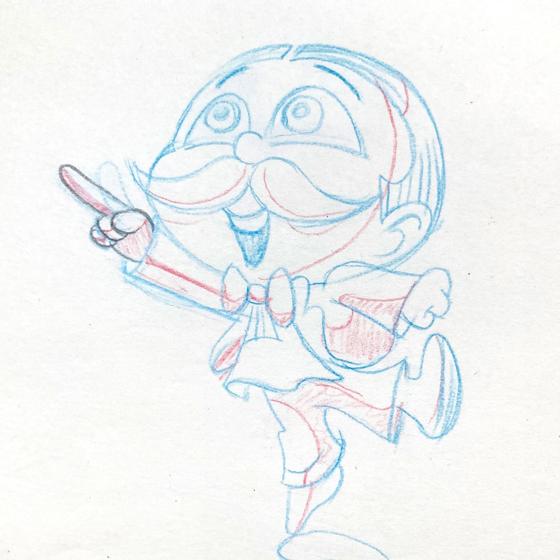 PRINGLES Original Vintage Commercial Animation Drawing (1970s). For sale on FLIP Gallery