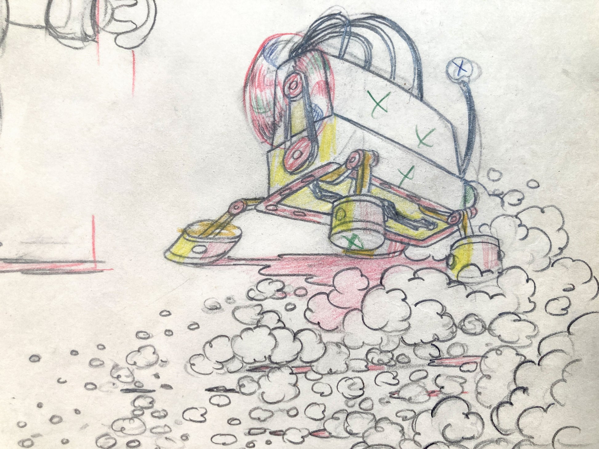 Mickey's Service Station Peg Leg Pete Animation Drawing (Walt Disney, 1935). For sale on FLIP Gallery