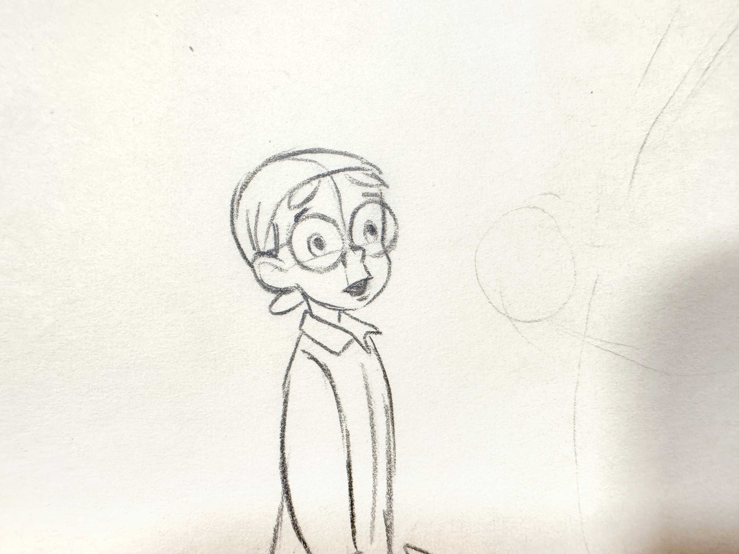 Peter Pan - John Darling Original Animation Production Drawing (Walt Disney, 1953). For sale on FLIP Gallery