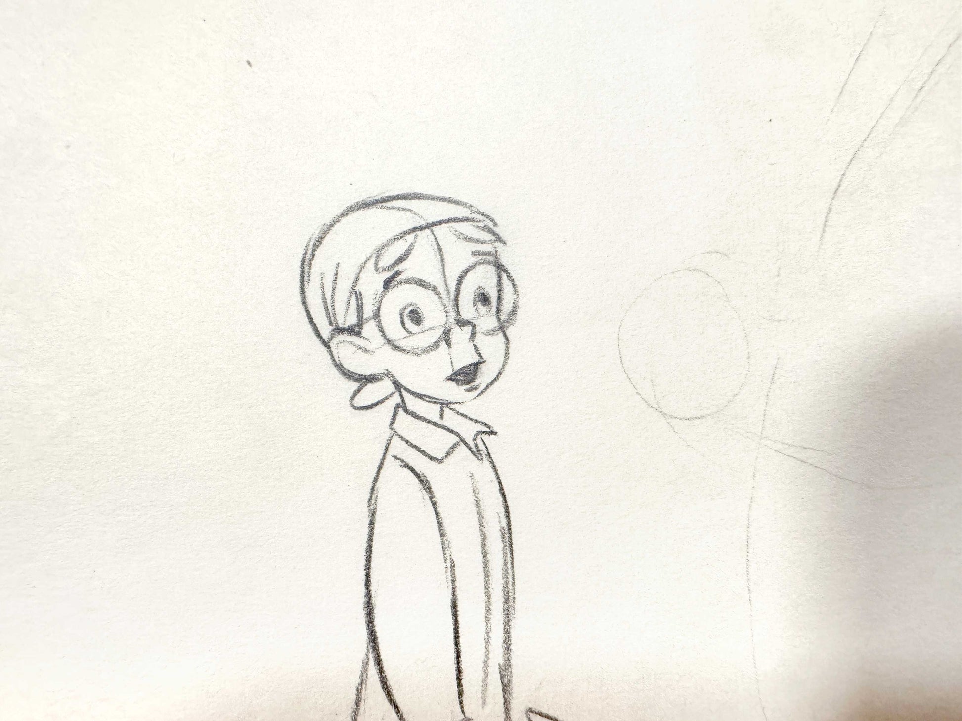 Peter Pan - John Darling Original Animation Production Drawing (Walt Disney, 1953). For sale on FLIP Gallery