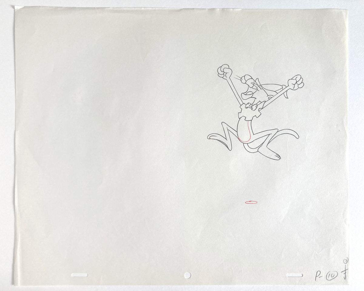 The Pink Panther : Original Production Lot of Animation Cel and Matching Drawing (Tv show 1980s). For sale on FLIP Gallery