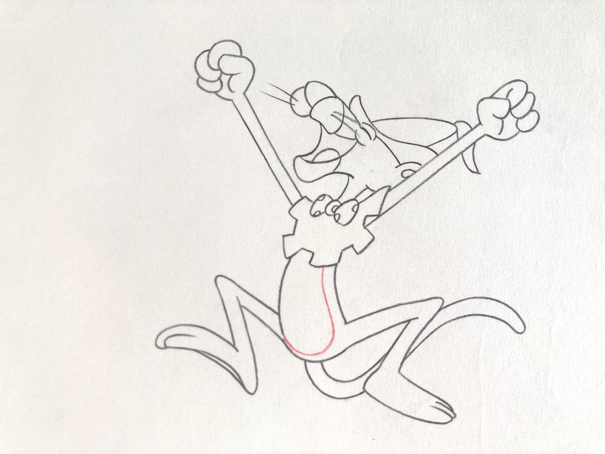 The Pink Panther : Original Production Lot of Animation Cel and Matching Drawing (Tv show 1980s). For sale on FLIP Gallery