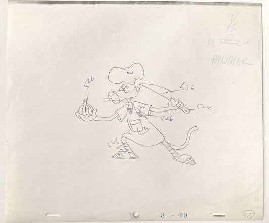 Original Animation Production Drawing from The Pink Panther