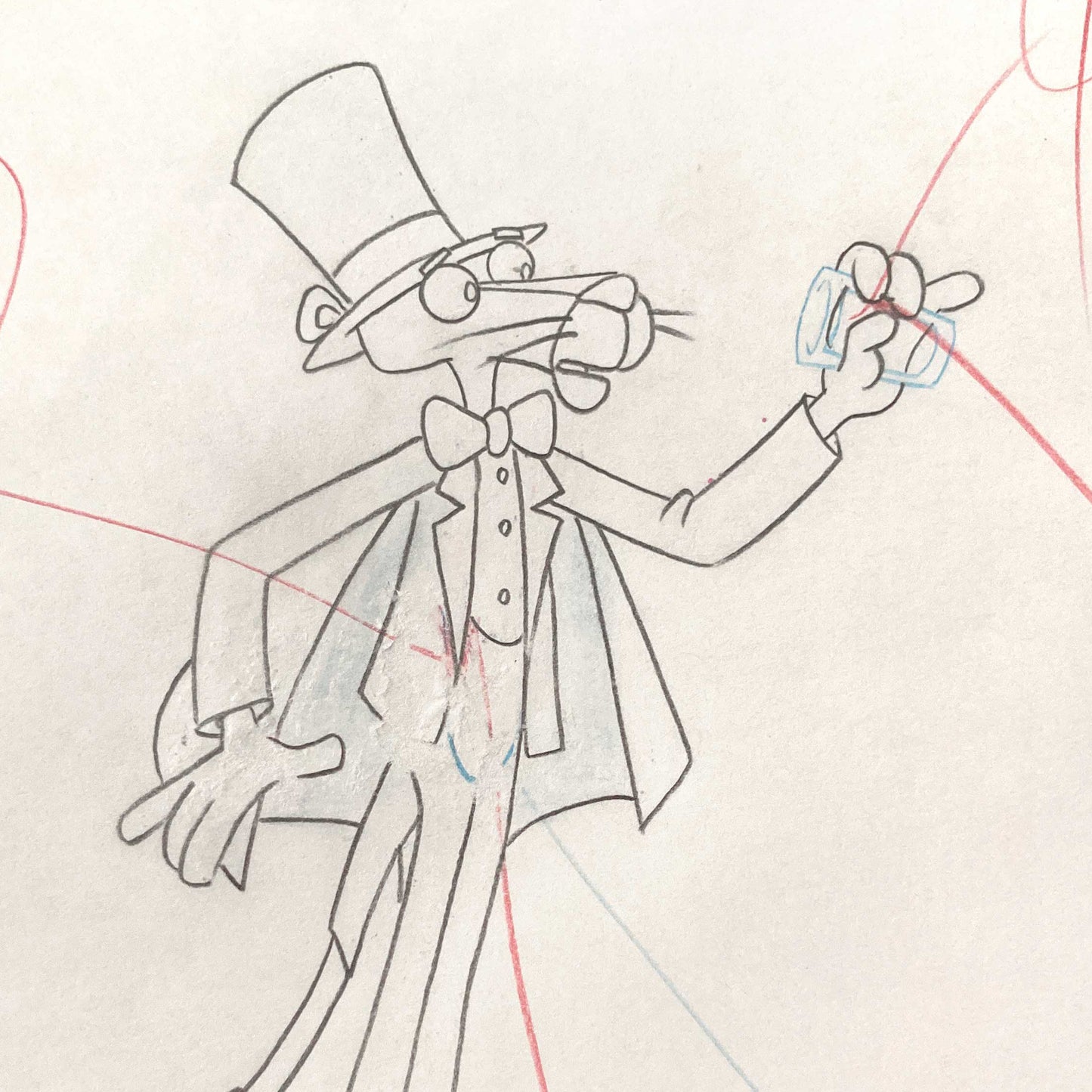 Original Production Used Animation Drawing of The Pink Panther (From the 80's). For sale on FLIP Gallery