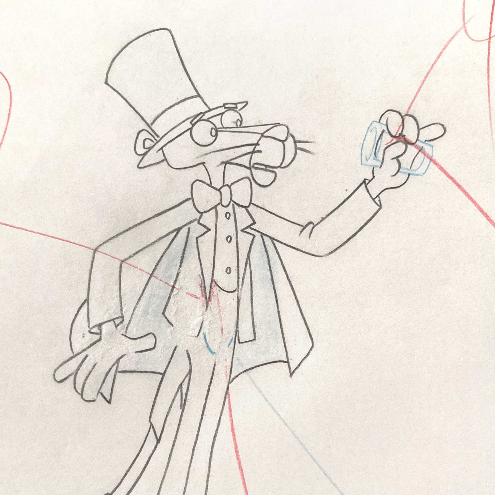 Original Production Used Animation Drawing of The Pink Panther (From the 80's). For sale on FLIP Gallery