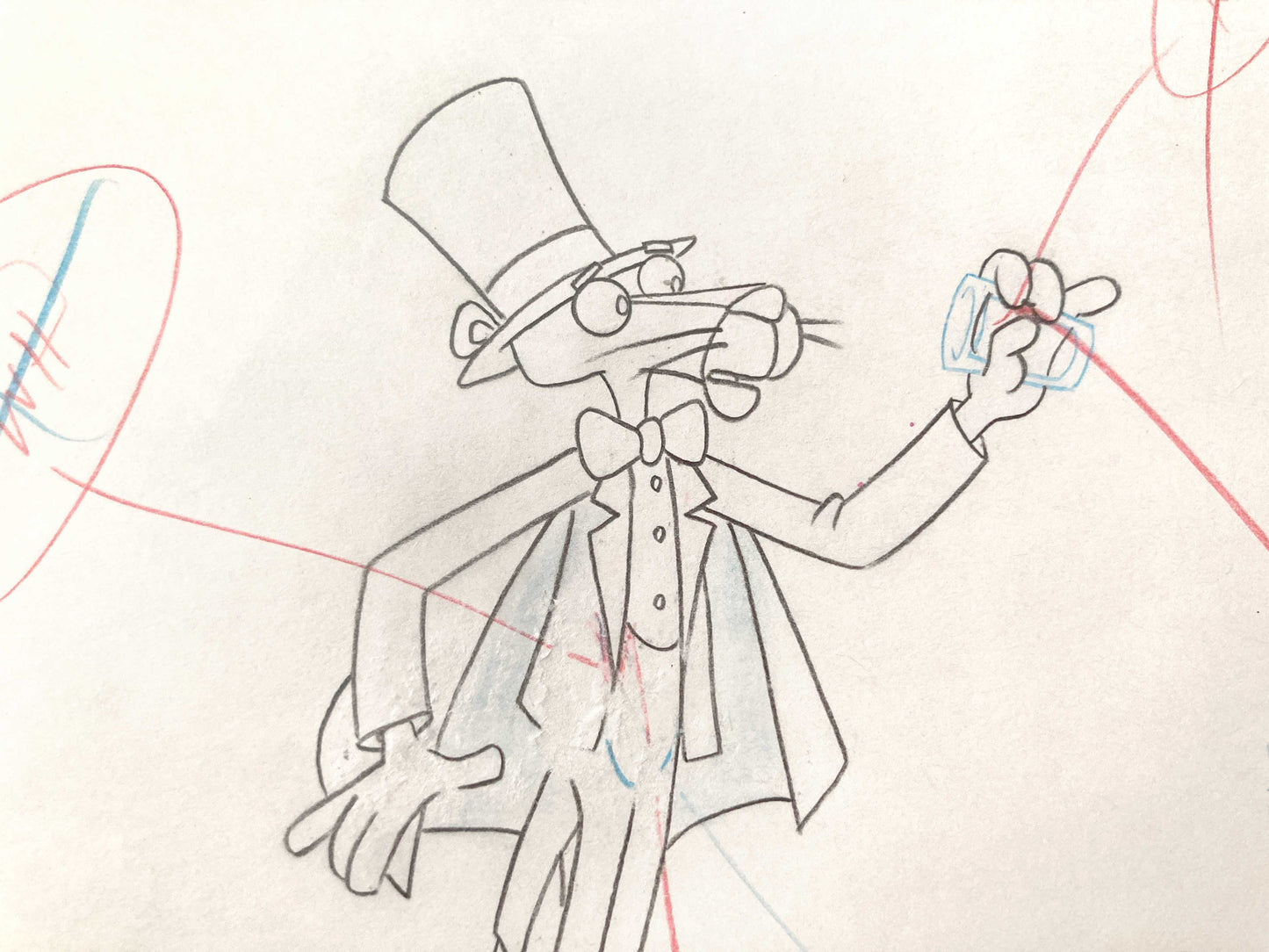 Original Production Used Animation Drawing of The Pink Panther (From the 80's). For sale on FLIP Gallery