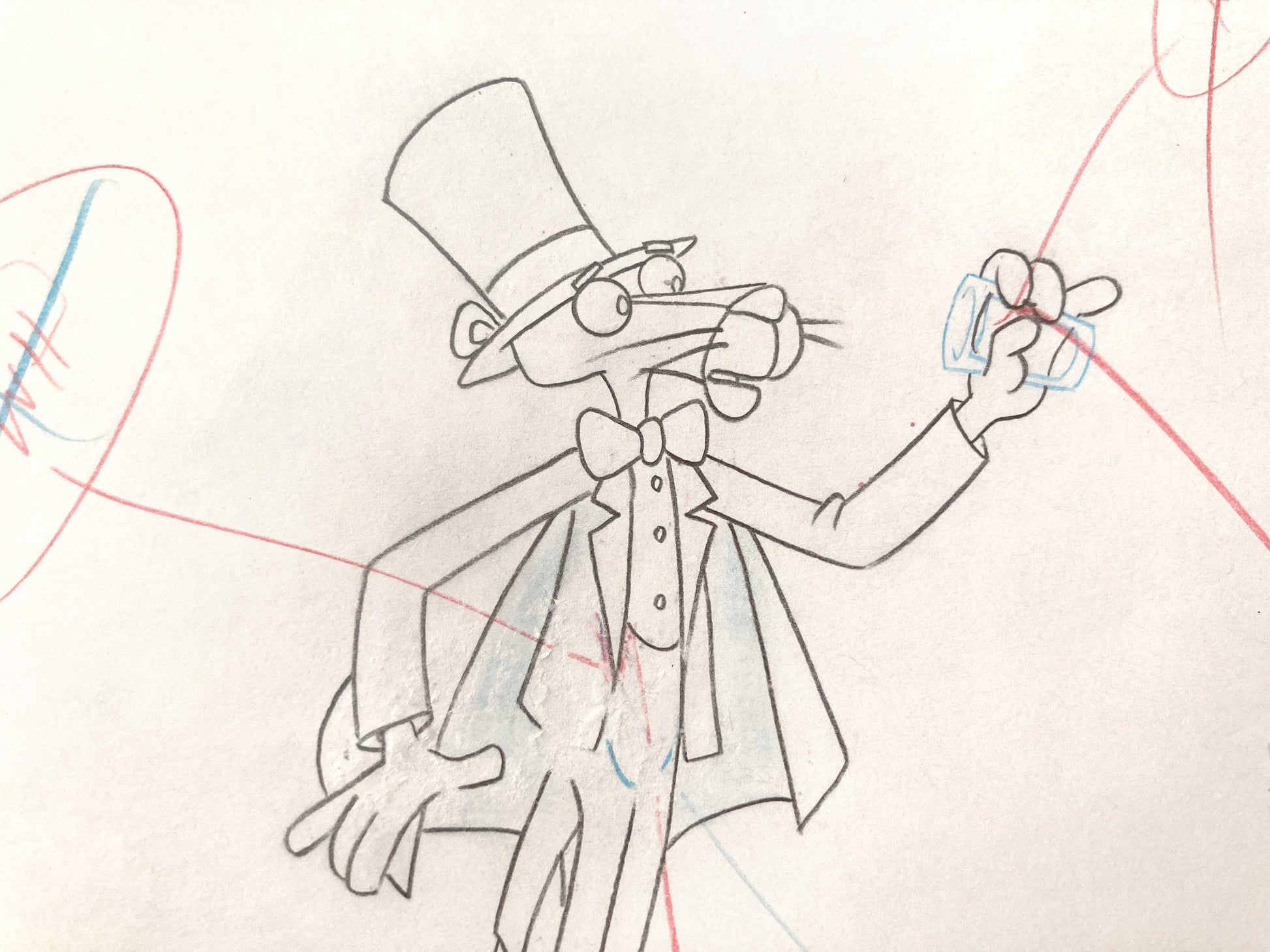 Original Production Used Animation Drawing of The Pink Panther (From the 80's). For sale on FLIP Gallery