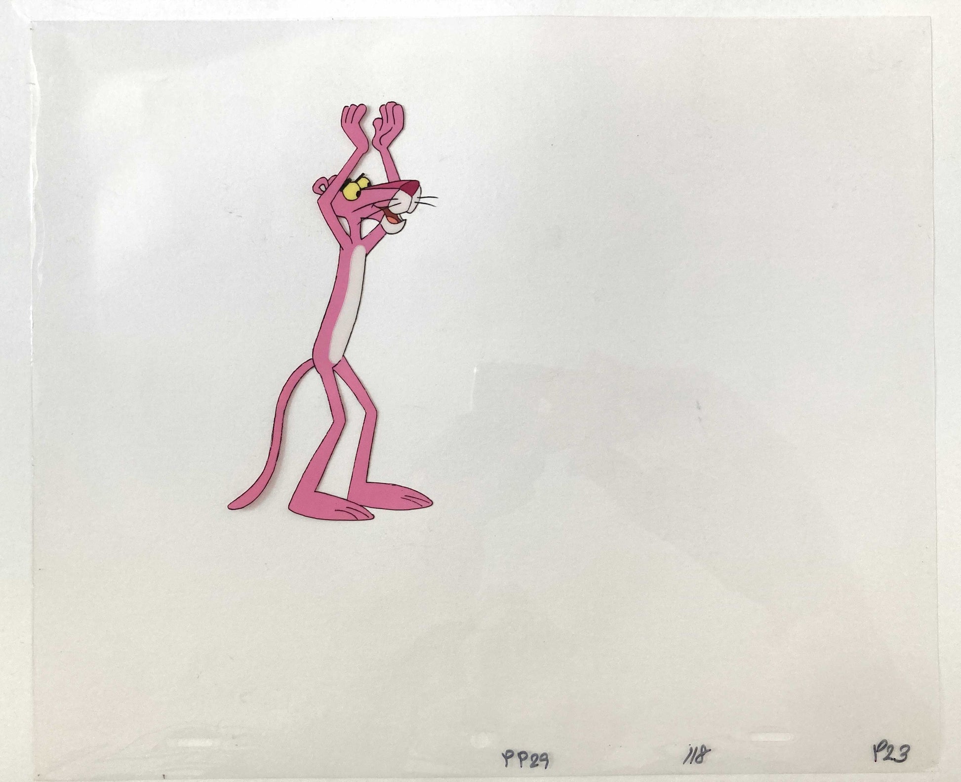 The Pink Panther - Original Production Used Animation Celluloid (From the Tv show 80s). For sale on FLIP Gallery