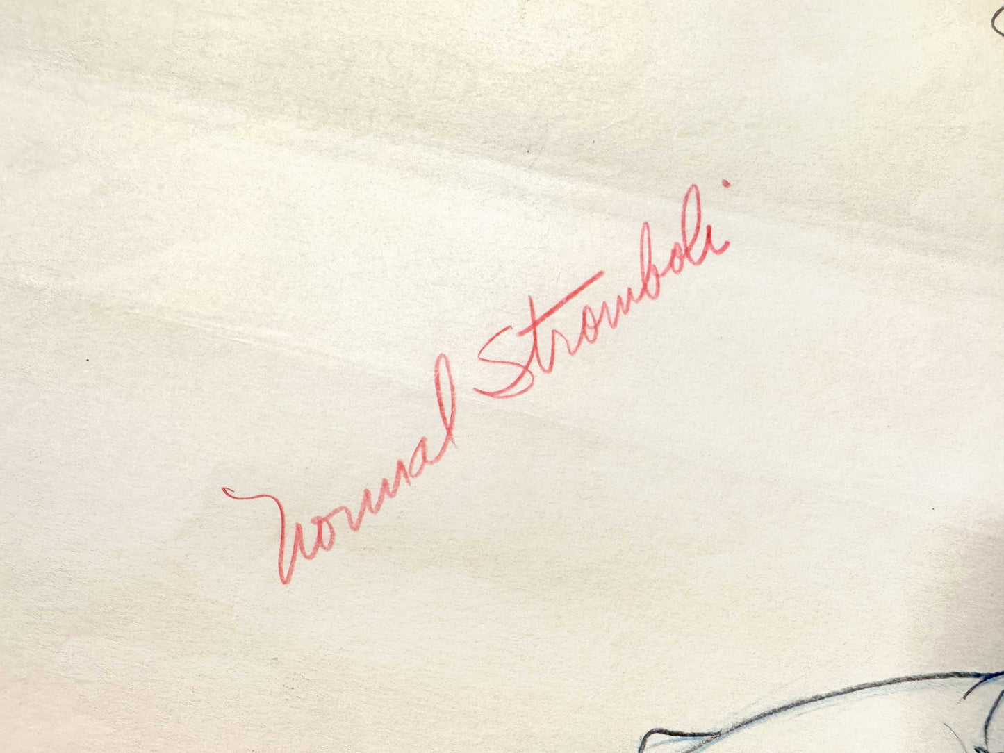 Pinocchio Stromboli Original Animation Production Art Drawing (Walt Disney, 1940). For sale on FLIP Gallery