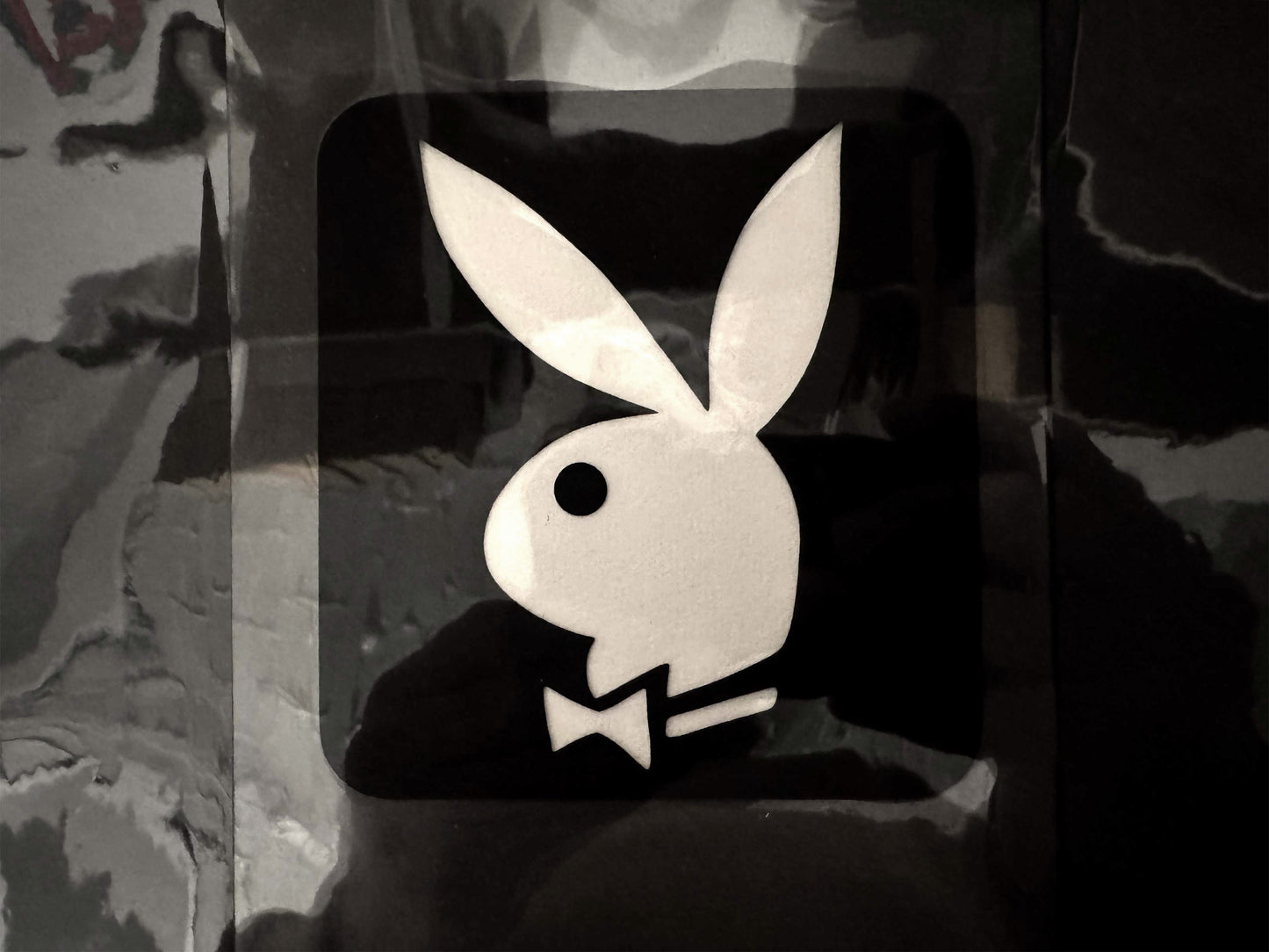 Rare original hand-painted animation cel used in the production of the animated intro for Playboy TV during the 1980s. For sale on FLIP Gallery