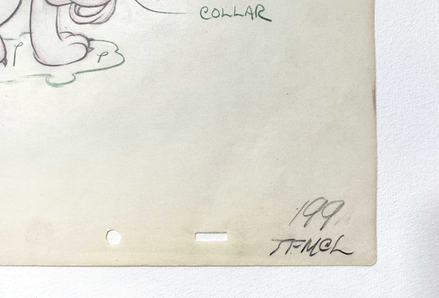 Society Dog Show Pluto Original Animation Production Art Drawing (Walt Disney, 1939). For sale on FLIP Gallery