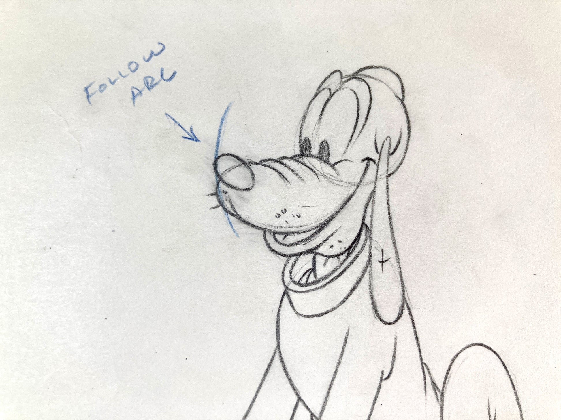 Society Dog Show : Original Pluto Production Drawing (Walt Disney, 1939). For sale on FLIP Gallery