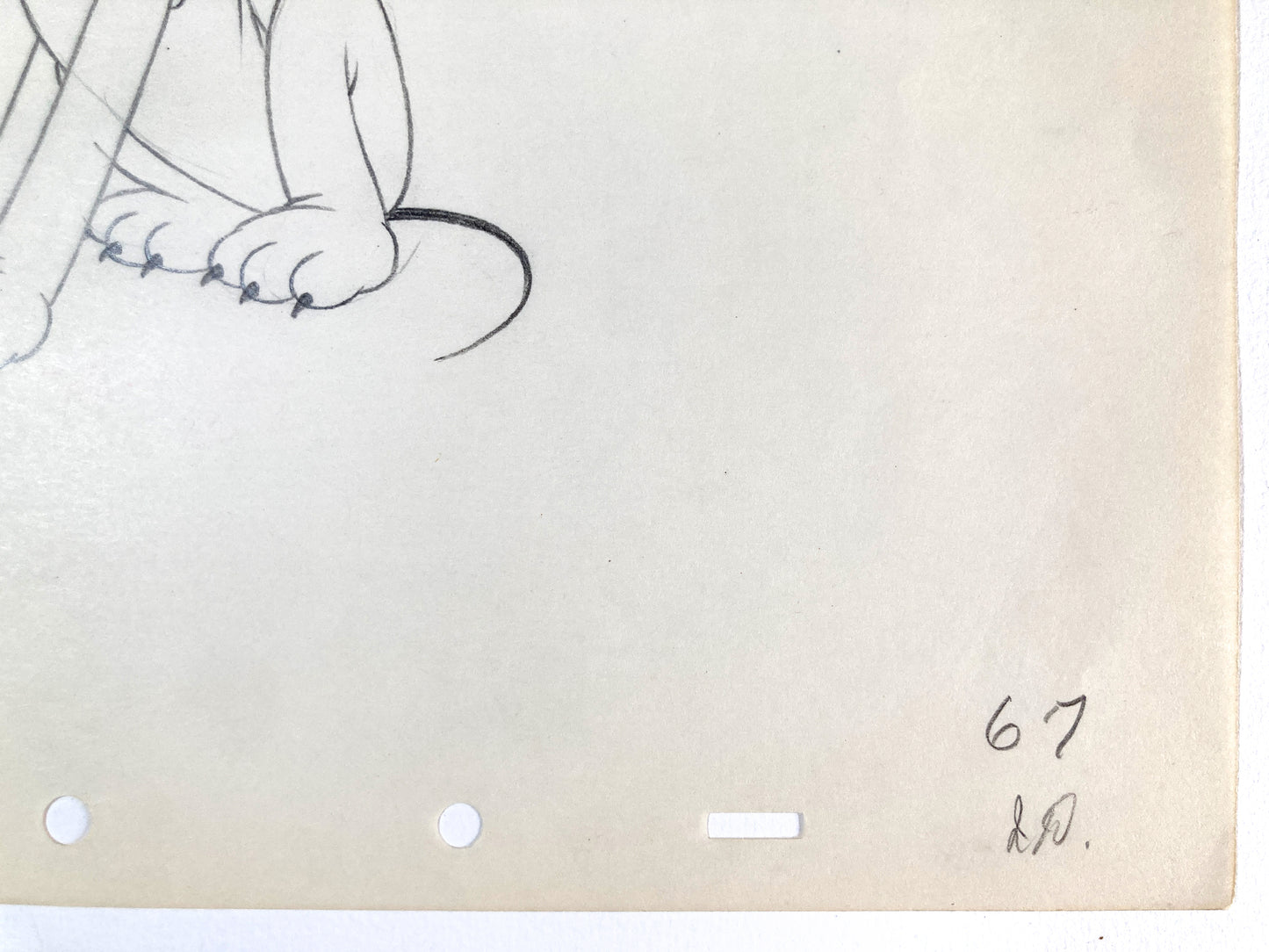 Society Dog Show : Original Pluto Production Drawing (Walt Disney, 1939). For sale on FLIP Gallery