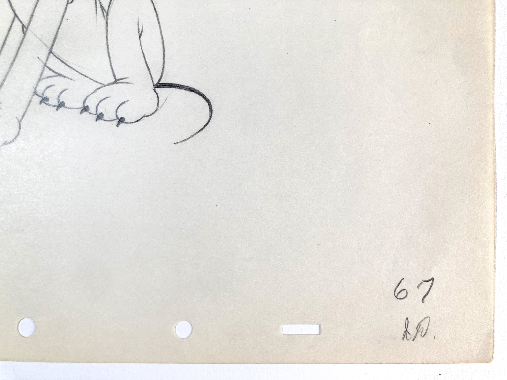 Society Dog Show : Original Pluto Production Drawing (Walt Disney, 1939). For sale on FLIP Gallery