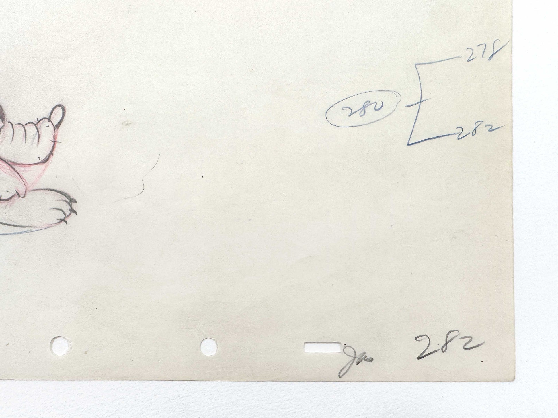 Society Dog Show - Pluto Original Vintage Animation Art Production Drawing (Walt Disney, 1939). For sale on FLIP Gallery