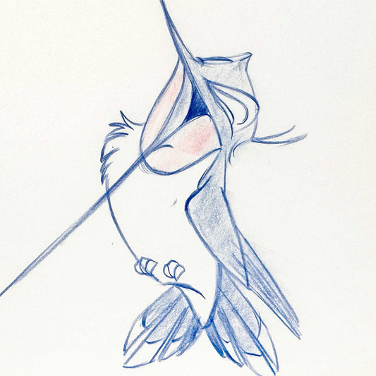 Pocahontas - Flit Original Animation Production Art Drawing (Walt Disney, 1995). For sale on FLIP Gallery