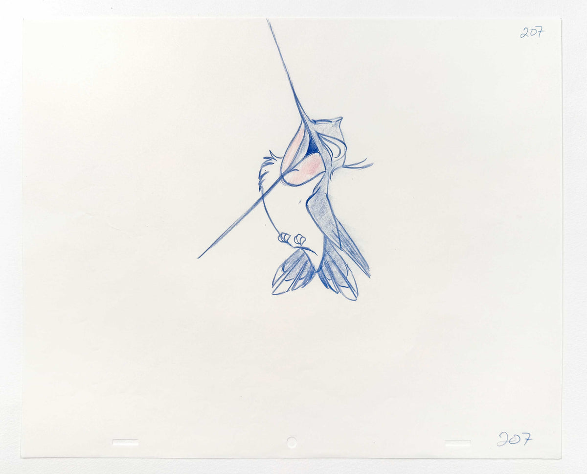 Pocahontas - Flit Original Animation Production Art Drawing (Walt Disney, 1995). For sale on FLIP Gallery