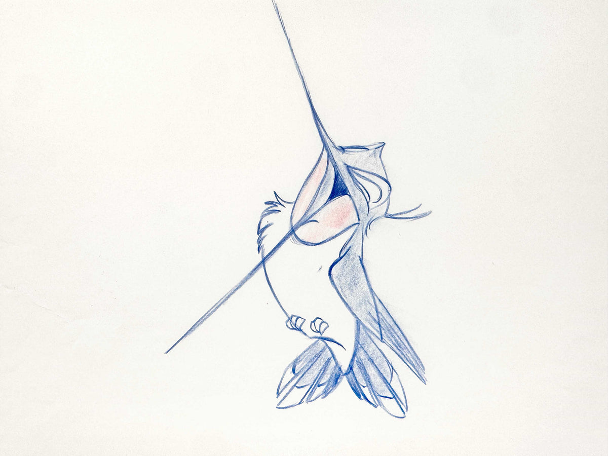 Pocahontas - Flit Original Animation Production Art Drawing (Walt Disney, 1995). For sale on FLIP Gallery