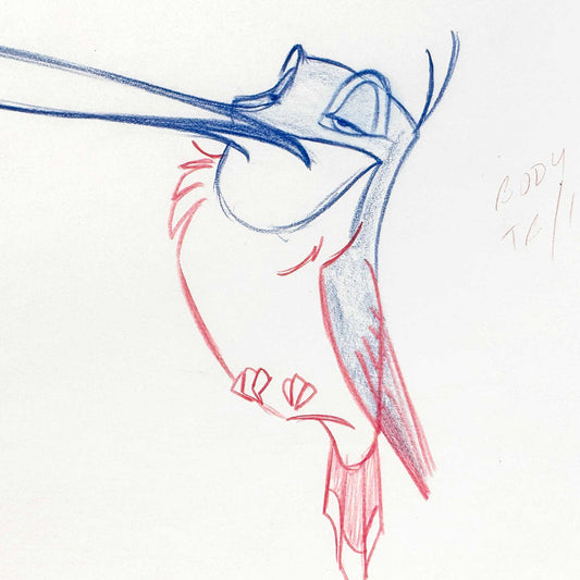 Pocahontas Flit Original Animation Drawing (Walt Disney, 1995). For sale on FLIP Gallery