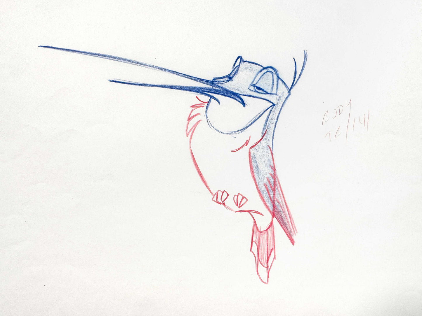 Pocahontas Flit Original Animation Drawing (Walt Disney, 1995). For sale on FLIP Gallery