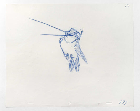 Pocahontas - Flit Original Animation Drawing (Walt Disney, 1995). For sale on FLIP Gallery