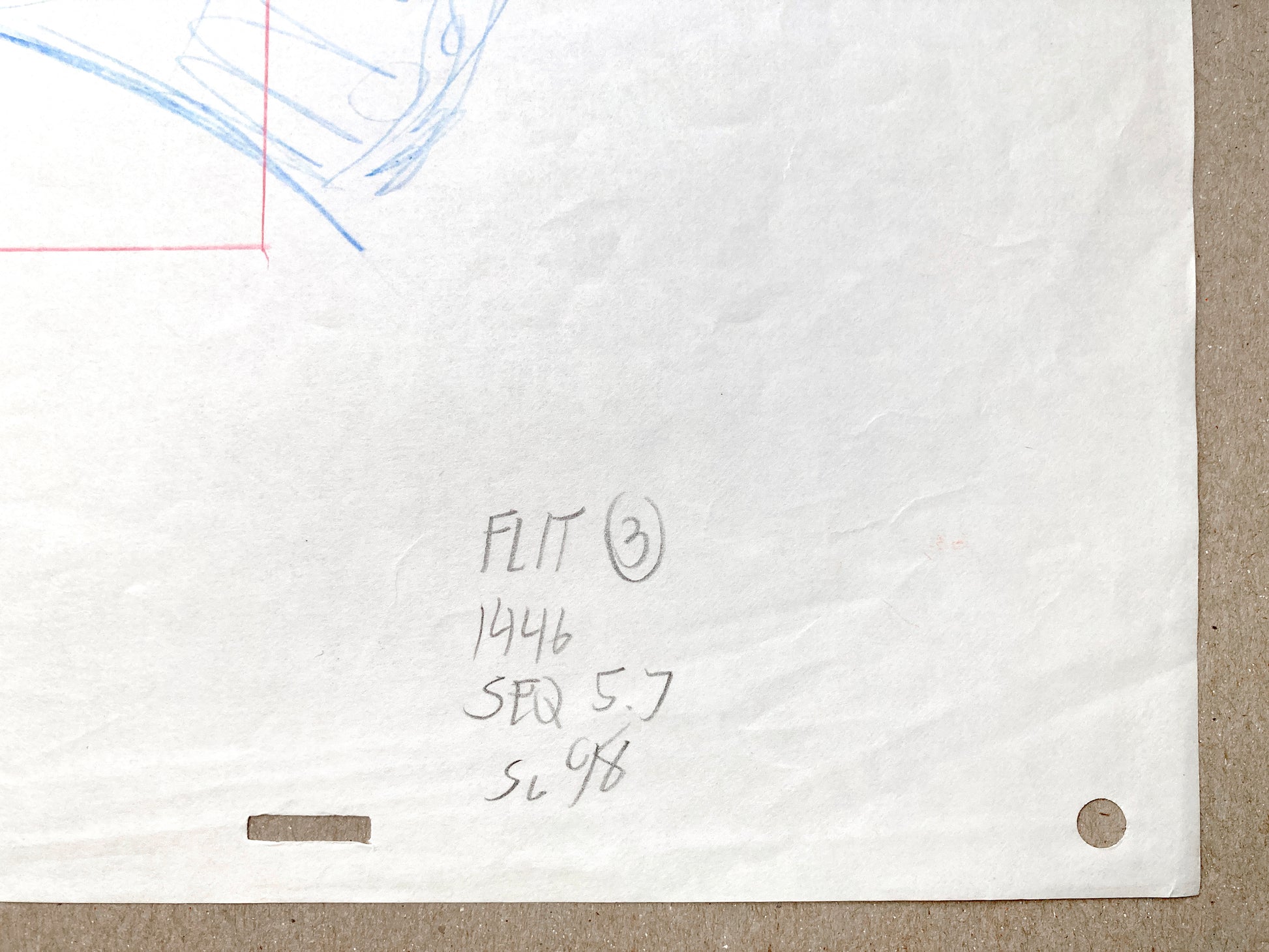 Pocahontas - Flit Original Production Used Rough Animation Drawing (Walt Disney, 1995). For sale on FLIP Gallery