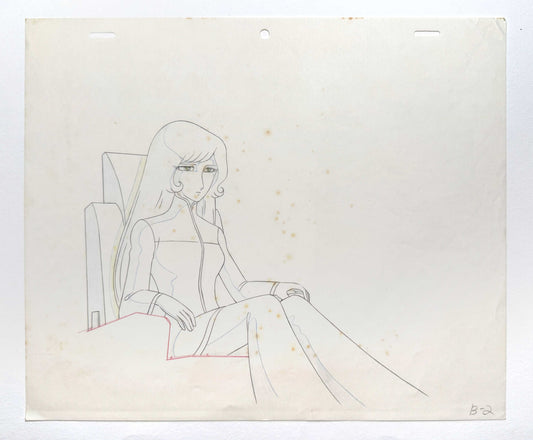 Queen Millennia Original Animation Production Drawing - Toei Animation / Leiji Matsumoto (1981/82). For sale on FLIP Gallery