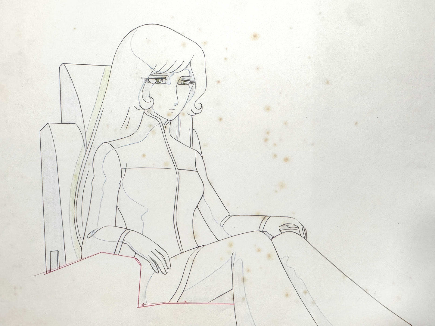 Queen Millennia Original Animation Production Drawing - Toei Animation / Leiji Matsumoto (1981/82). For sale on FLIP Gallery