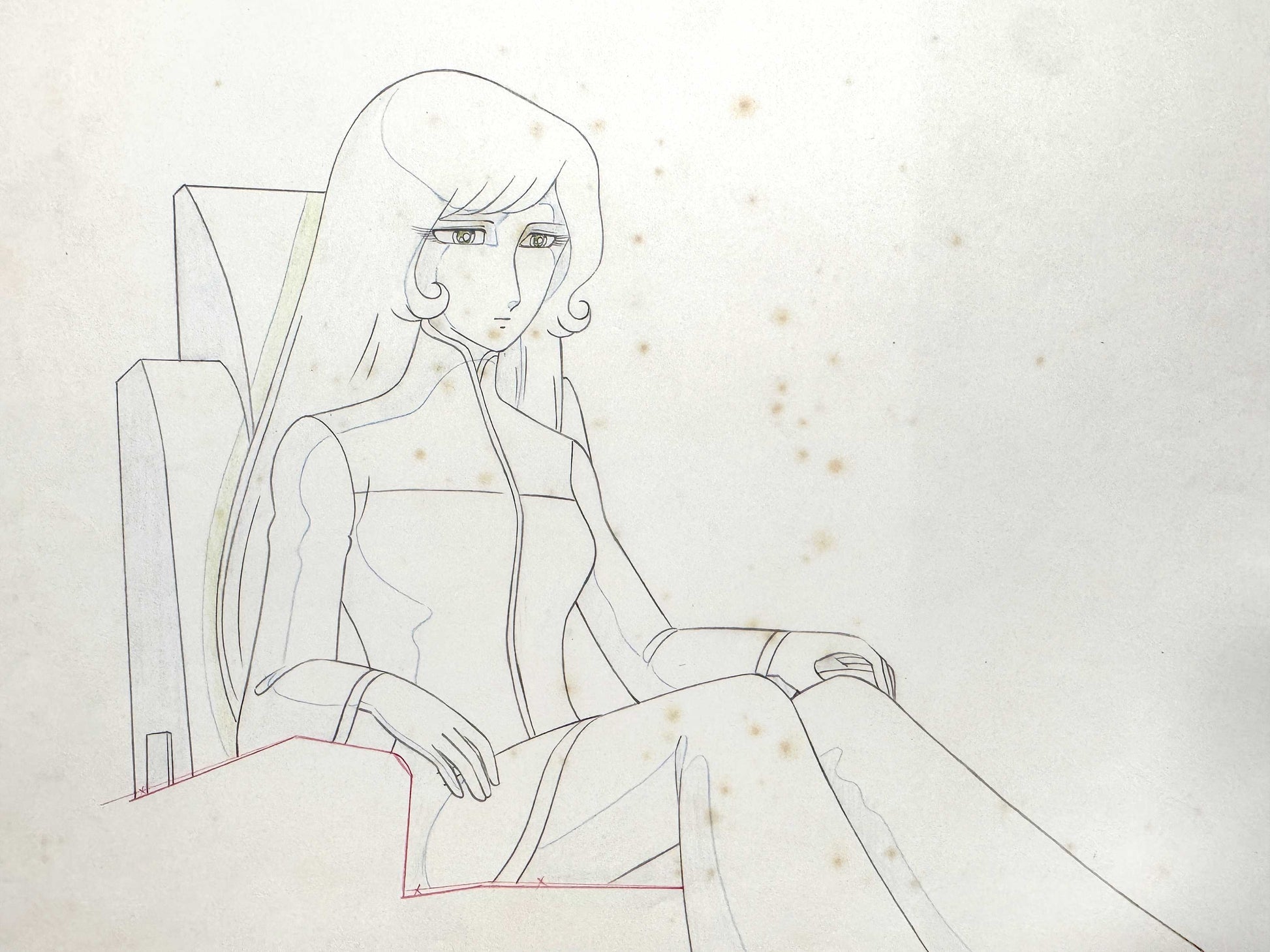 Queen Millennia Original Animation Production Drawing - Toei Animation / Leiji Matsumoto (1981/82). For sale on FLIP Gallery