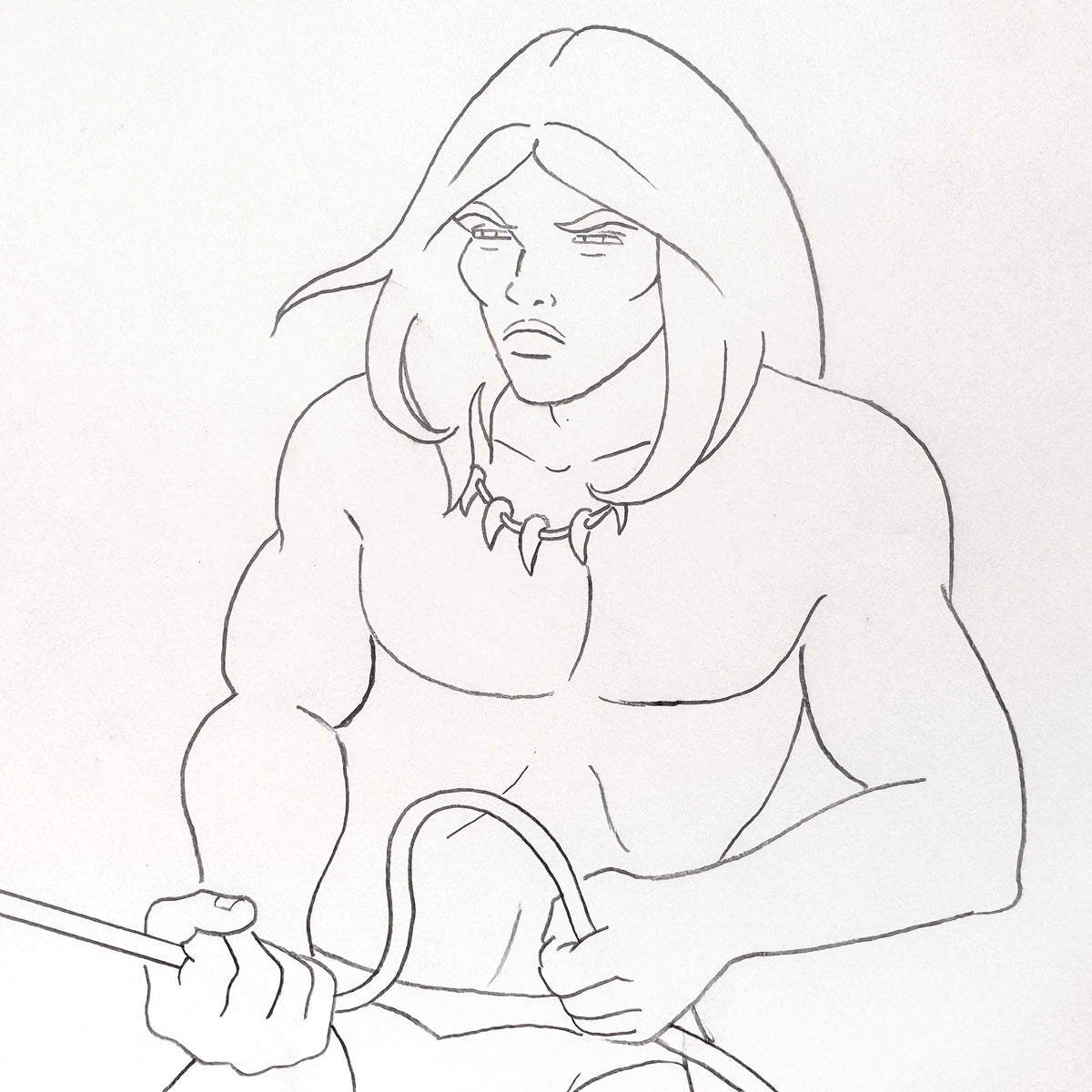 RAHAN - Original Animation Art Production Drawing (1987) - Episode 11 « La Flèche blanche ». For sale on FLIP Gallery