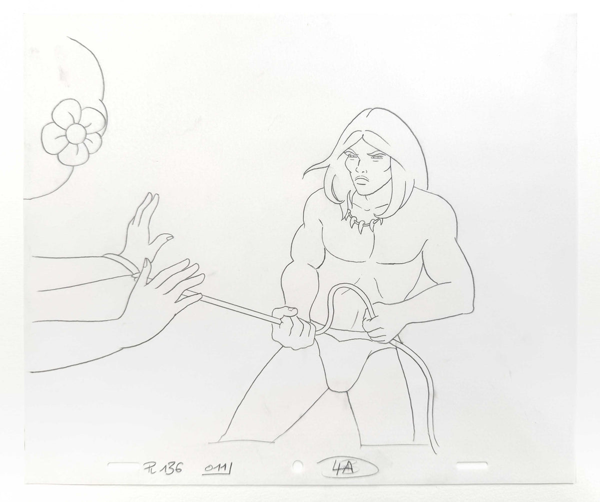 RAHAN - Original Animation Art Production Drawing (1987) - Episode 11 « La Flèche blanche ». For sale on FLIP Gallery