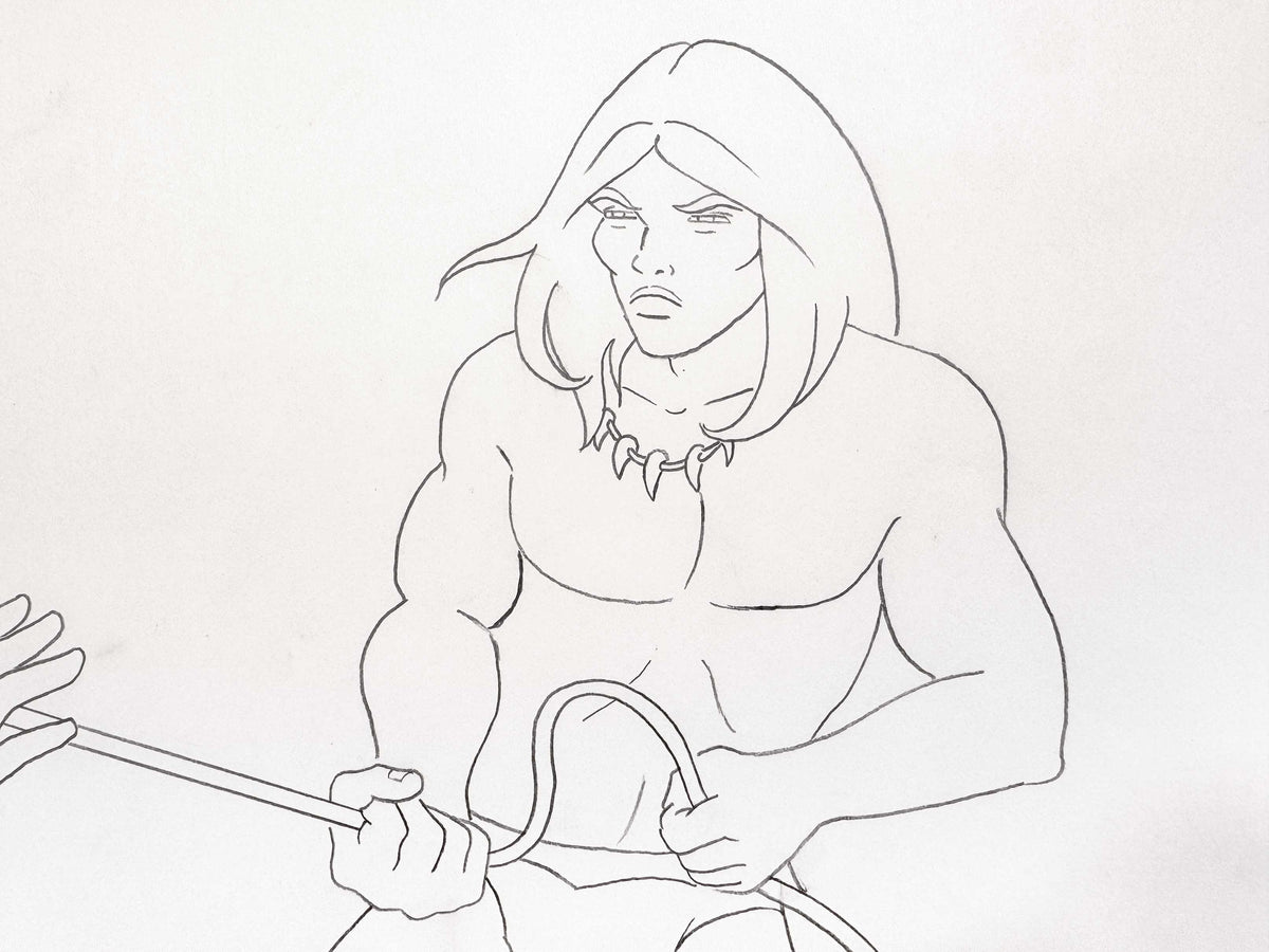 RAHAN - Original Animation Art Production Drawing (1987) - Episode 11 « La Flèche blanche ». For sale on FLIP Gallery