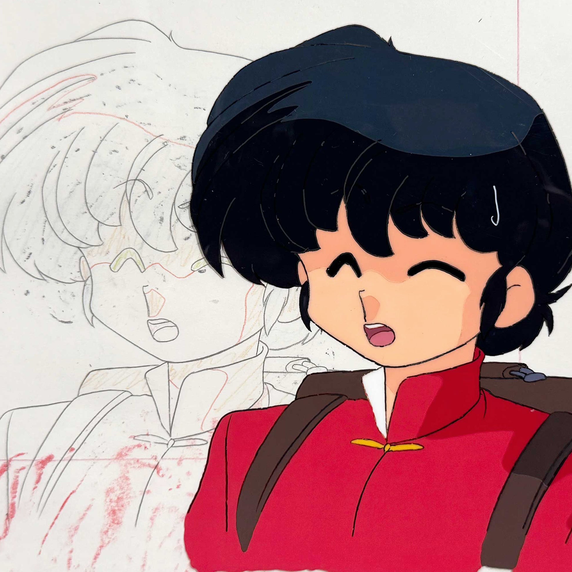Ranma ½ : Original Animation Production Cel and Matching Drawing (Rumiko Takahashi, 1989–1992). For sale on FLIP Gallery