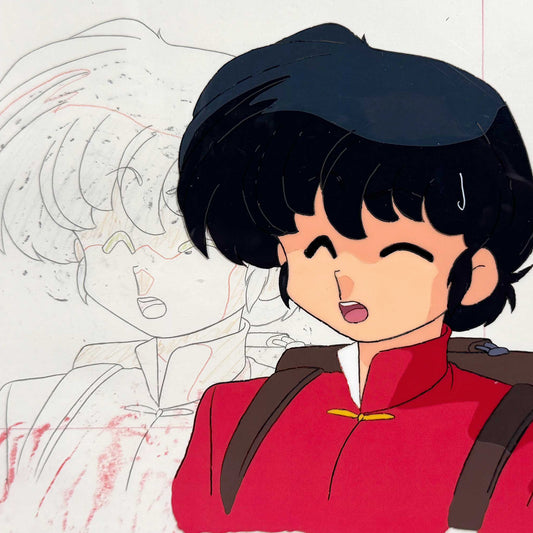Ranma ½ : Original Animation Production Cel and Matching Drawing (Rumiko Takahashi, 1989–1992). For sale on FLIP Gallery
